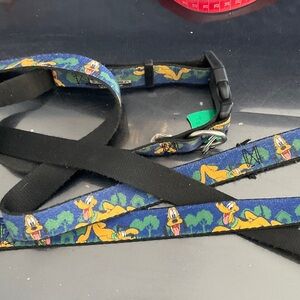 Disney Blue and Black Dog Leash with Cartoon Character